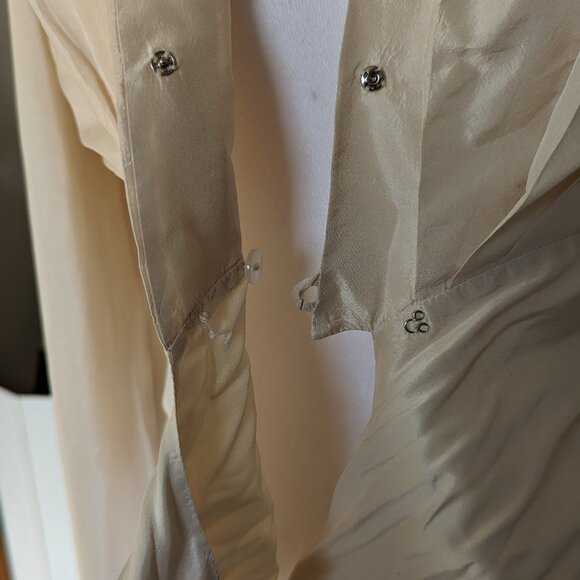 Vintage Silk Kay Unger wrap blouse- Size 2 NWT - Picture 9 of 10